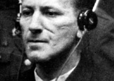 Ernst Kaltenbrunner en el juicio de Núremberg